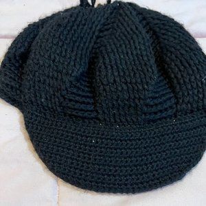 French Style Beret Hat for Women Knit Hat Classic - Black - One Size Fits All